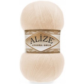 Пряжа Alize "Angora gold" 681 Бледно персиковый 20% шерсть, 80% акрил 100 гр	550 м